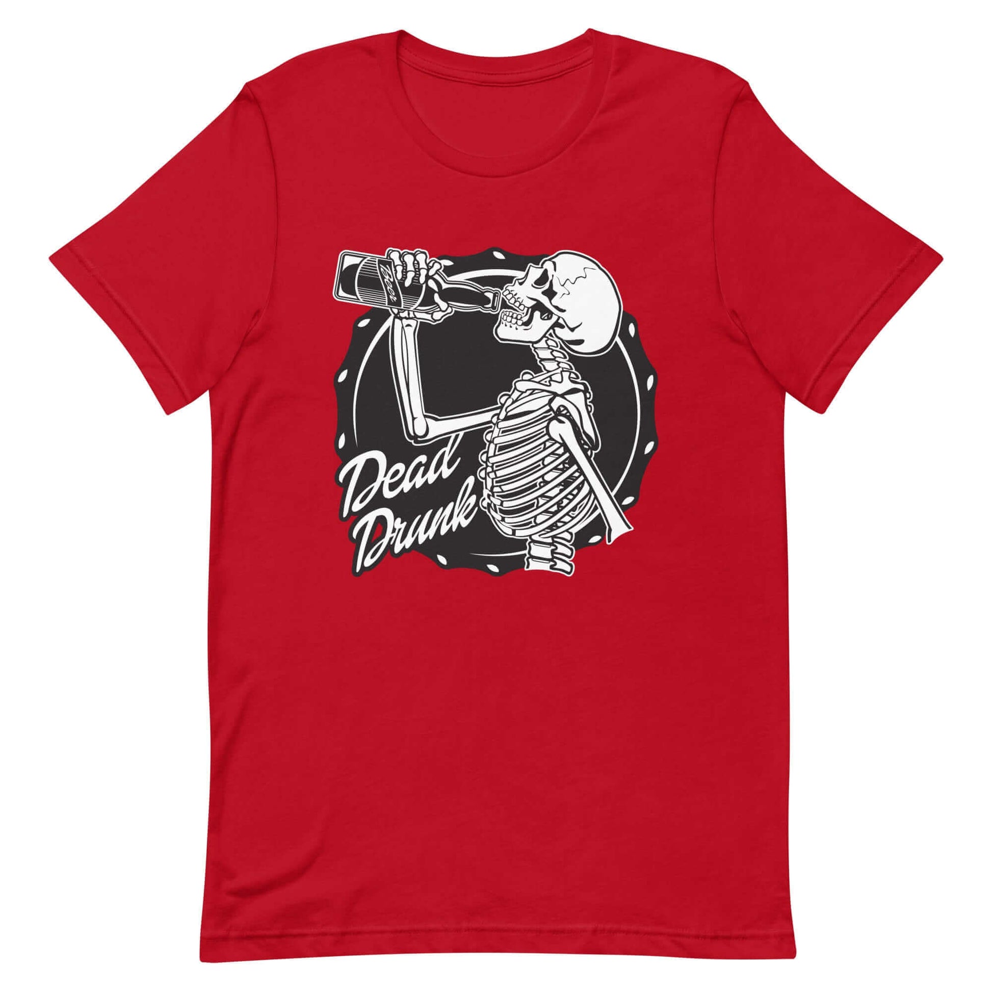 Dead Drunk - Unisex t-shirt Red