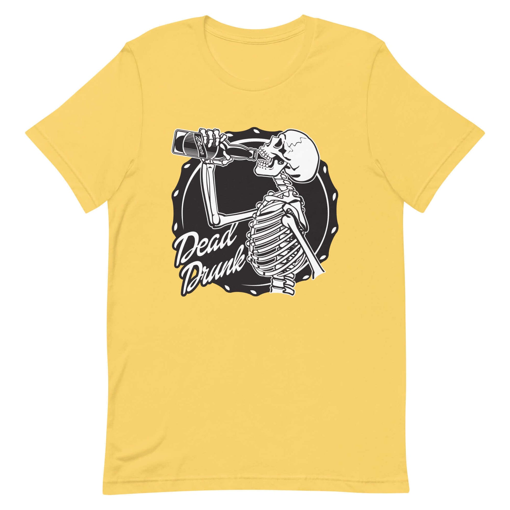 Dead Drunk - Unisex t-shirt Yellow